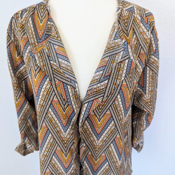 Vintage Retro Print Blouse - Picture 5 of 5